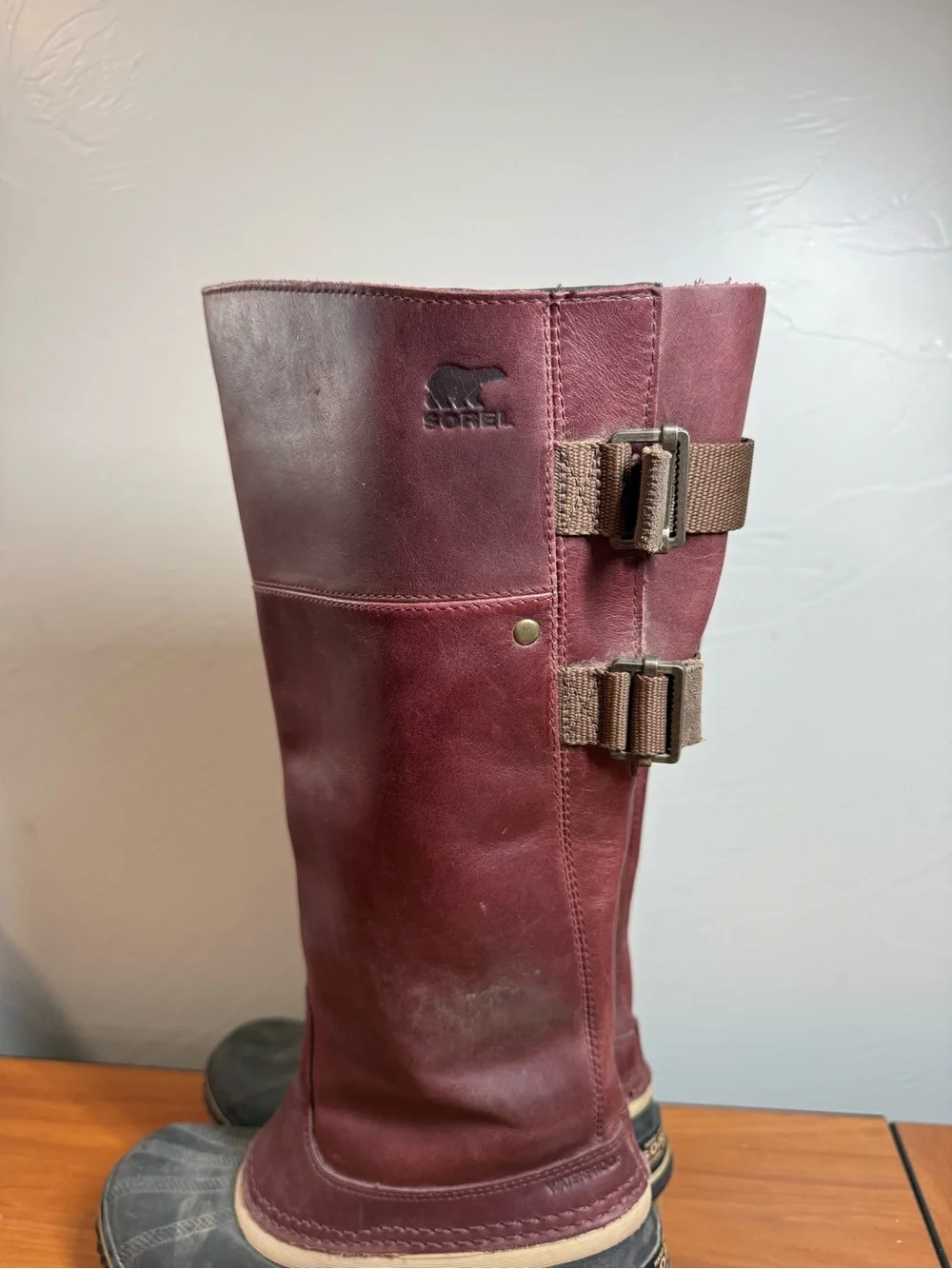 Sorel Slimpack Riding Tall II Boot Leather Women's Redwood Tobacco 1757881628 W7